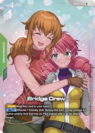 Bridge Crew (R+) (GD03-105) Holofoil - Steel Requiem