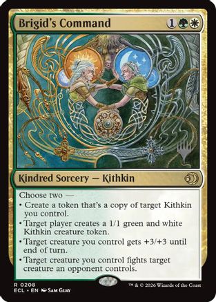 Brigid's Command (Promo Pack) (208) Foil - Lorwyn Eclipsed