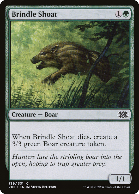 Brindle Shoat (139) Foil - Double Masters 2022