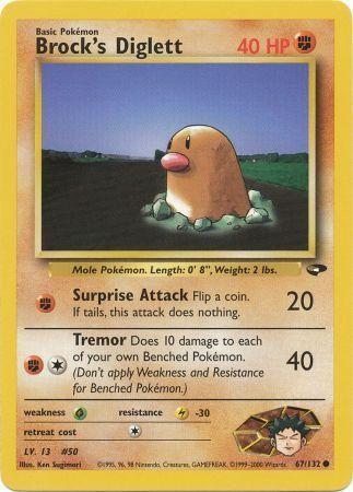 Brock's Diglett (67) (Unlimited) - Gym Challenge