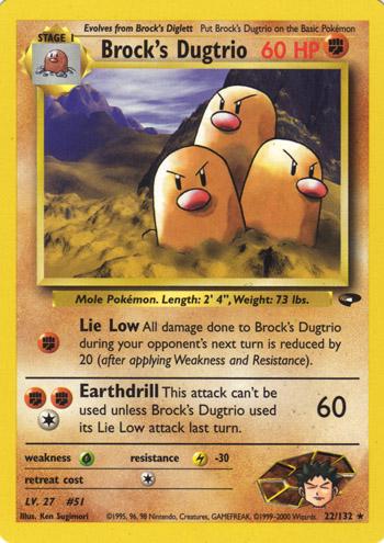 Brock's Dugtrio (22) (Unlimited) - Gym Challenge