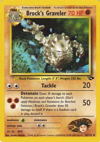 Brock's Graveler (34) (Unlimited) - Gym Challenge