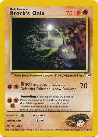 Brock's Onix (21) (Unlimited) - Gym Heroes