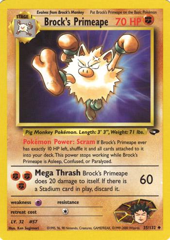 Brock's Primeape (35) (Unlimited) - Gym Challenge