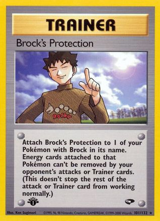 Brock's Protection (101) (1st Edition) - Gym Challenge