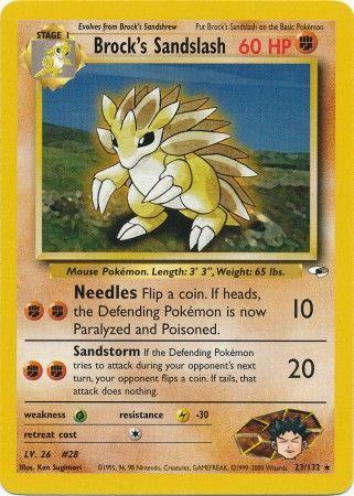 Brock's Sandslash (23) (Unlimited) - Gym Heroes