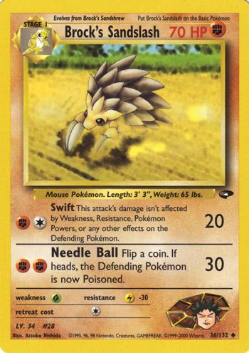Brock's Sandslash (36) (Unlimited) - Gym Challenge