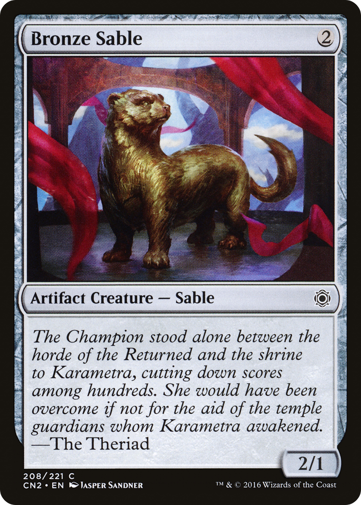 Bronze Sable (208) Foil - Conspiracy: Take the Crown