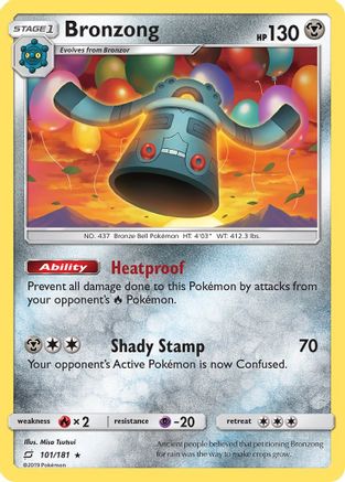 Bronzong (101) Reverse Holofoil - Team Up