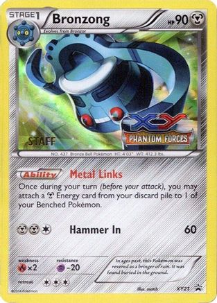 Bronzong (Prerelease) [Staff] (XY21) Holofoil - Black Star Promos