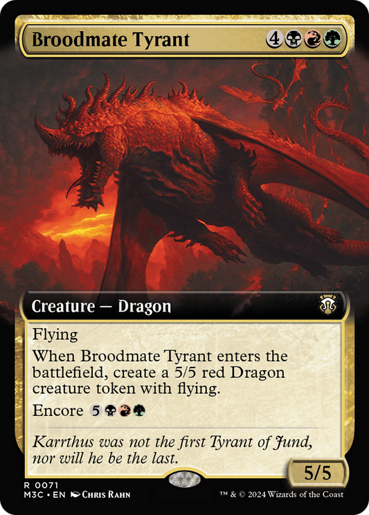 Broodmate Tyrant (Extended Art) (071) - Commander: Modern Horizons 3