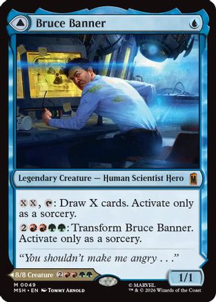 Bruce Banner // The Incredible Hulk (049) Foil - Marvel Super Heroes