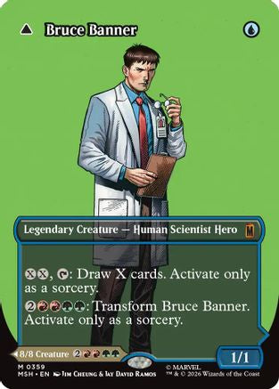 Bruce Banner // The Incredible Hulk (Borderless Logo) (359) Foil - Marvel Super Heroes