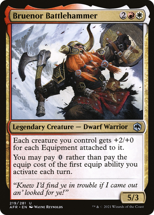 Bruenor Battlehammer (219) Foil - Adventures in the Forgotten Realms
