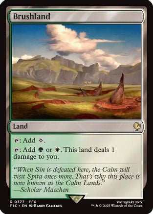 Brushland (377) Surge Foil - Commander: FINAL FANTASY