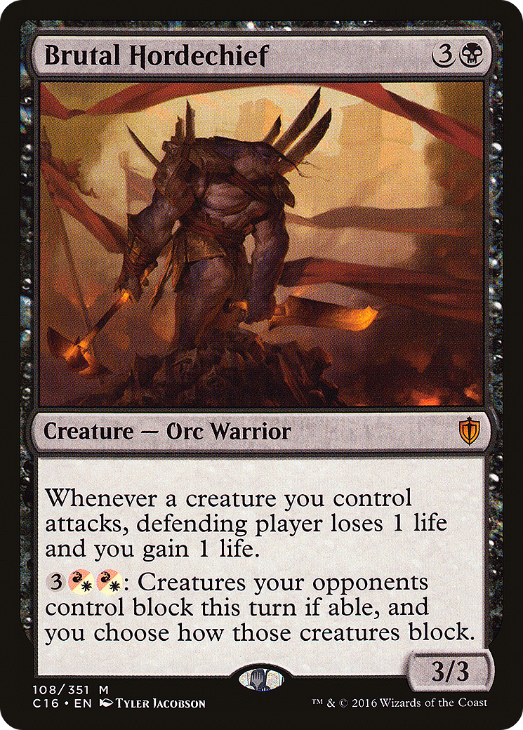Brutal Hordechief (108) - Commander 2016