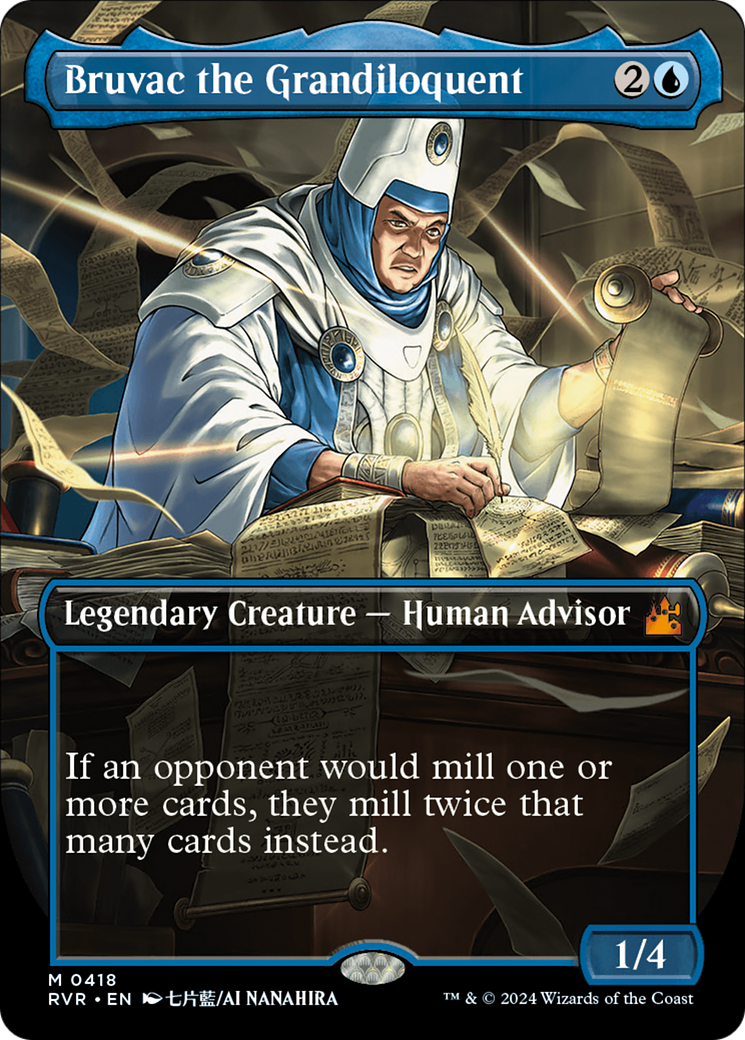 Bruvac the Grandiloquent (Anime Borderless) (418) Foil - Ravnica Remastered