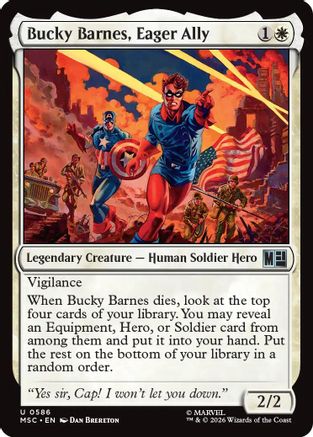 Bucky Barnes, Eager Ally (586) - Commander: Marvel Super Heroes