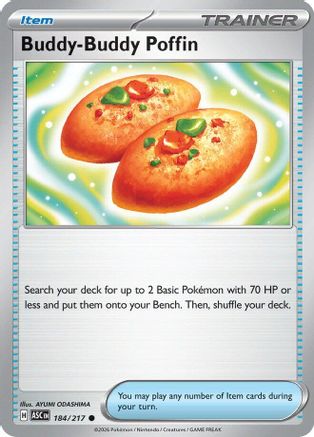 Buddy-Buddy Poffin (184) Reverse Holofoil - Ascended Heroes