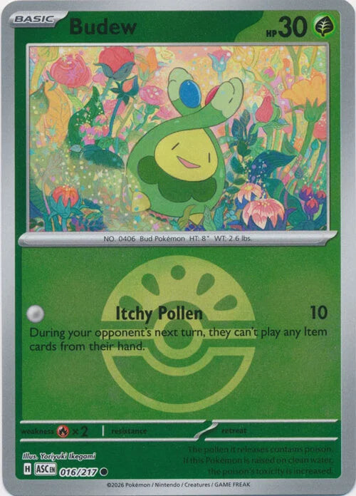Budew (Friend Ball) (16) Reverse Holofoil - Ascended Heroes