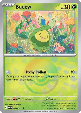 Budew (Poke Ball Pattern) (4) Reverse Holofoil - Prismatic Evolutions