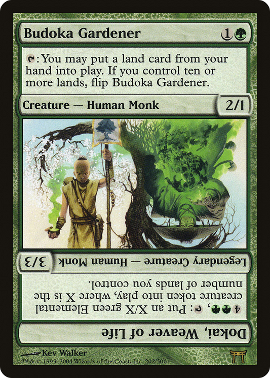 Budoka Gardener // Dokai, Weaver of Life (202) - Champions of Kamigawa