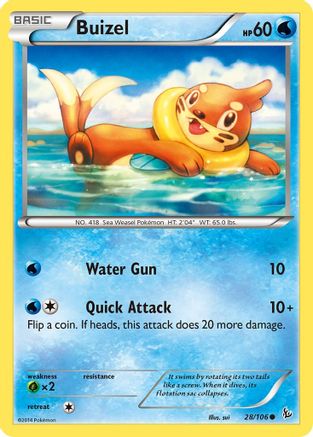 Buizel (28) Reverse Holofoil - Flashfire
