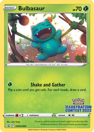 Bulbasaur (Illustration Contest 2022) (SWSH303) - Black Star Promos