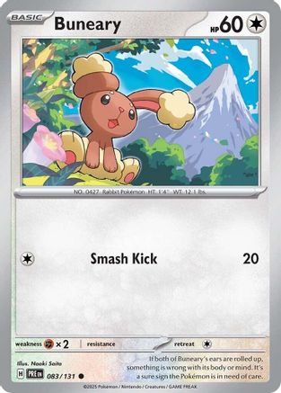Buneary (83) Reverse Holofoil - Prismatic Evolutions