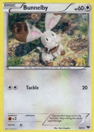 Bunnelby (10) Holofoil - McDonalds Promos 2014
