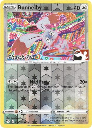 Bunnelby (Thank You Promo) (150) Reverse Holofoil - Miscellaneous Cards & Products