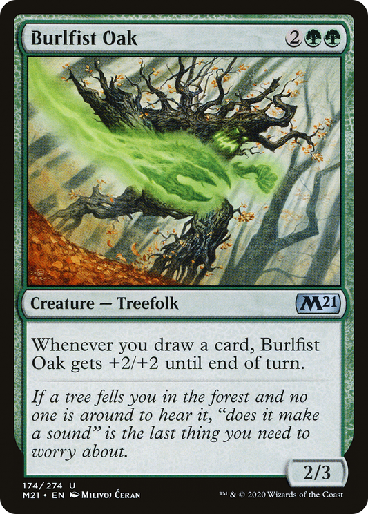 Burlfist Oak (174) - Core Set 2021 Foil