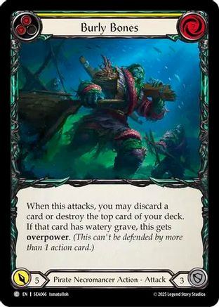 Burly Bones (Yellow) (SEA066) Rainbow Foil - High Seas
