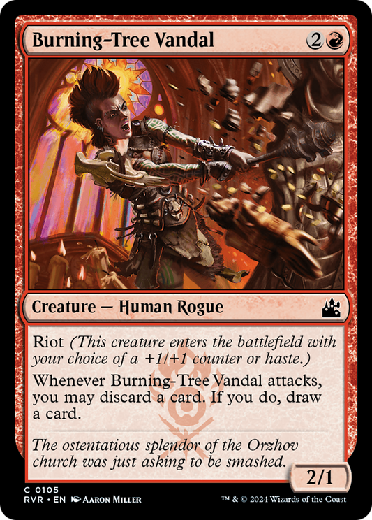 Burning-Tree Vandal (105) Foil - Ravnica Remastered