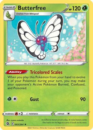 Butterfree (3) Reverse Holofoil - Fusion Strike