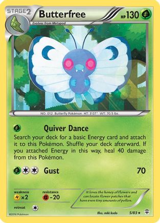 Butterfree (5) Reverse Holofoil - Generations