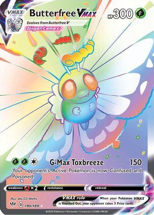 Butterfree VMAX (190) Holofoil - Darkness Ablaze