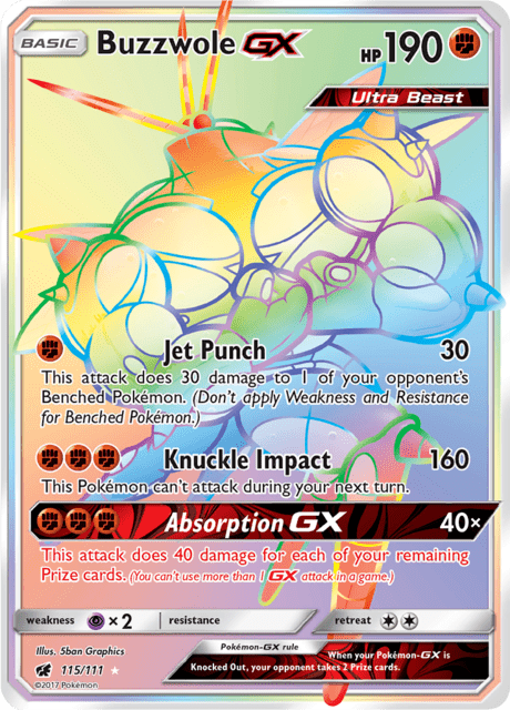 Buzzwole GX (115) Holofoil - Crimson Invasion