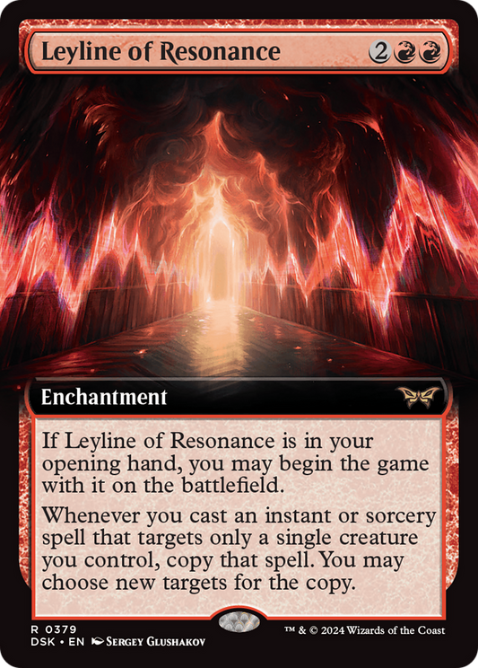 Leyline of Resonance (Extended Art) [Duskmourn: House of Horror] Foil