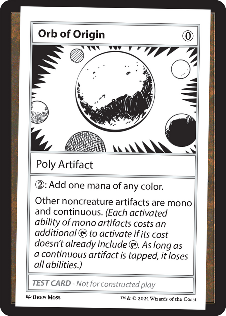 Orb of Origin [Mystery Booster 2 Playtest Cards] | Silver Goblin