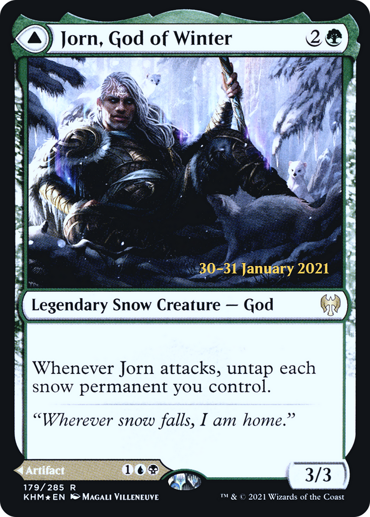 Jorn, God of Winter // Kaldring, the Rimestaff (179s) Foil - Kaldheim Promos