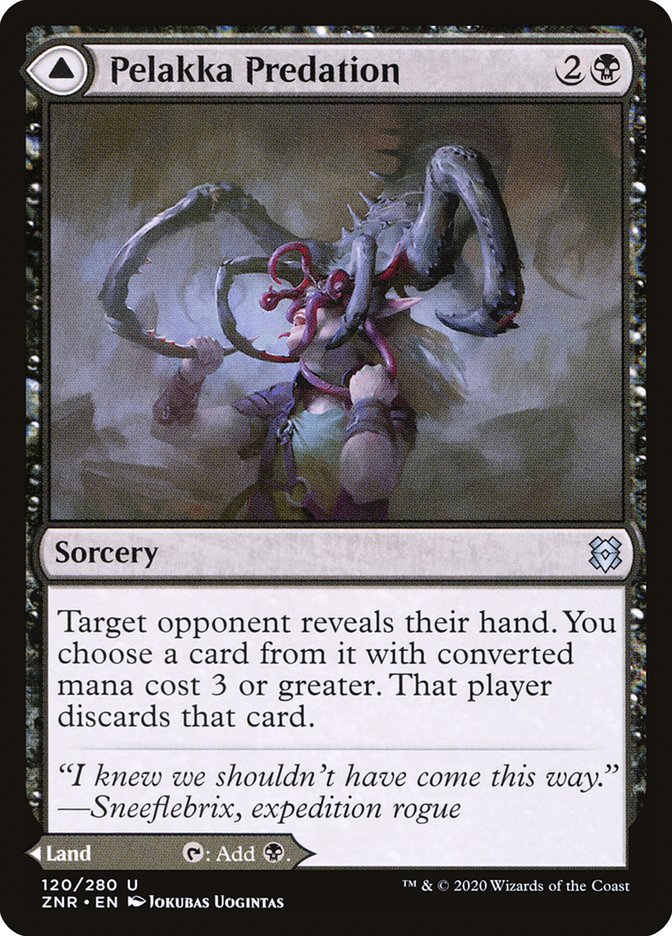 Pelakka Predation // Pelakka Caverns [Zendikar Rising] Foil