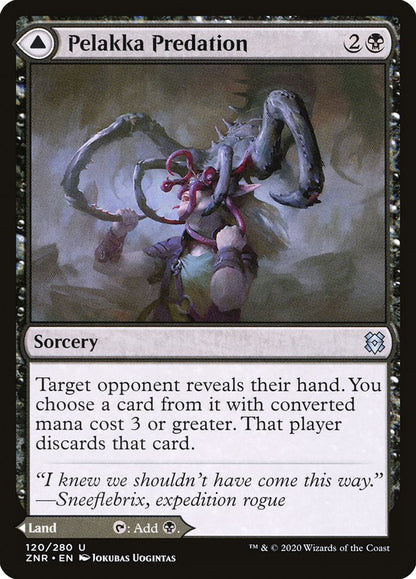 Pelakka Predation // Pelakka Caverns [Zendikar Rising] Foil