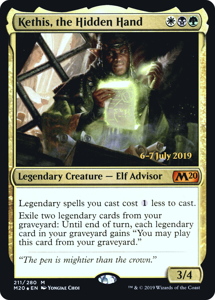 Kethis, the Hidden Hand [Core Set 2020 Prerelease Promos] | Silver Goblin