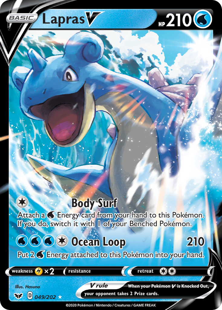 Lapras V (049/202) [Sword & Shield: Base Set] | Silver Goblin