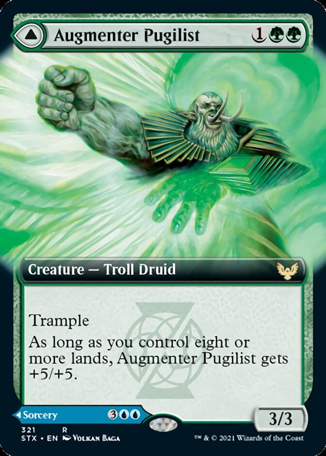 Augmenter Pugilist // Echoing Equation (Extended Art) (321) Foil - Strixhaven: School of Mages