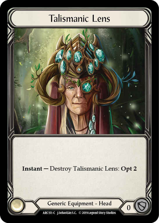 Talismanic Lens [ARC151-C] (Arcane Rising)  1st Edition Cold Foil | Silver Goblin