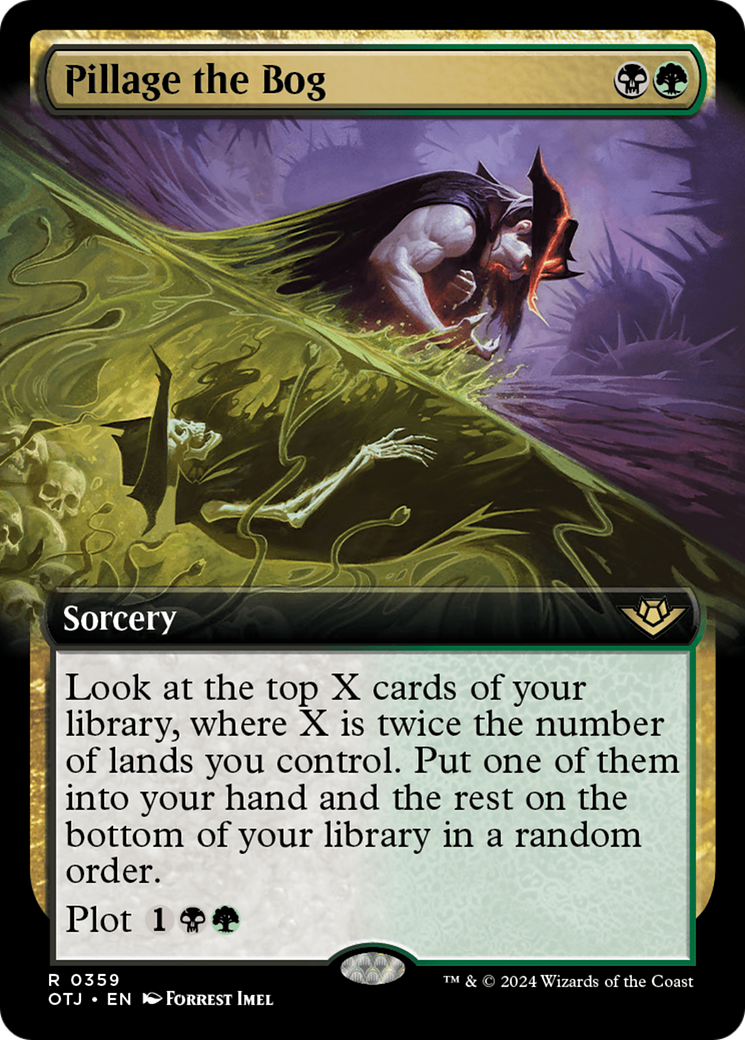 Pillage the Bog (Extended Art) (359) Foil - Outlaws of Thunder Junction