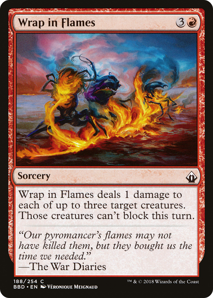 Wrap in Flames (188) Foil - Battlebond