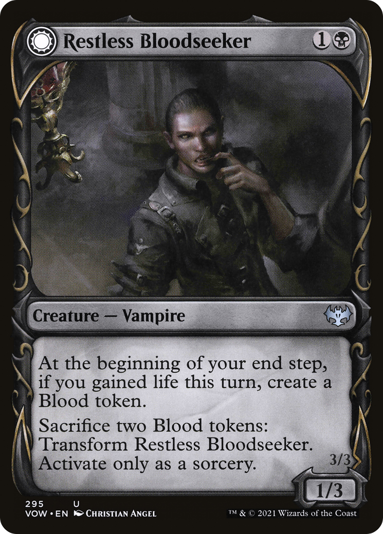Restless Bloodseeker (Showcase) (295) Foil - Innistrad: Crimson Vow